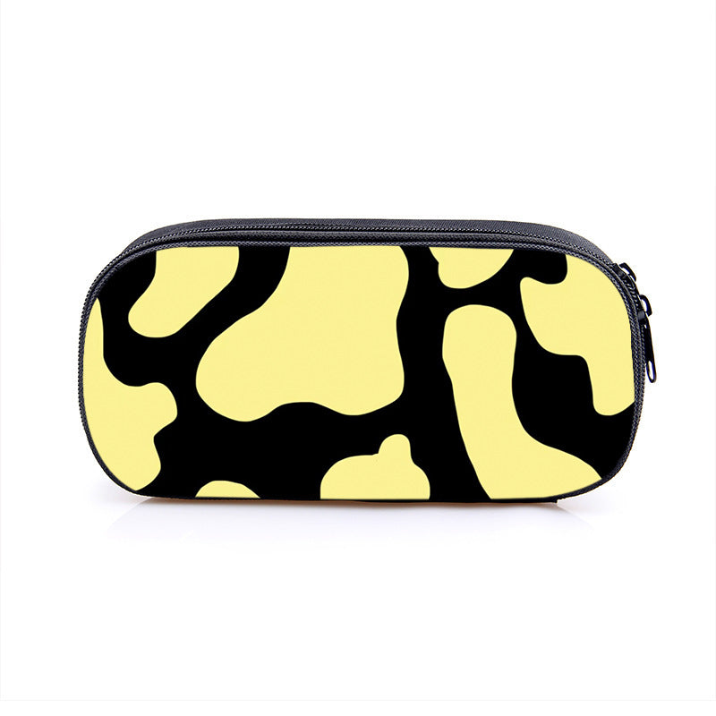 Wholesale Cow Pattern Series Simple Polyester Pencil Case